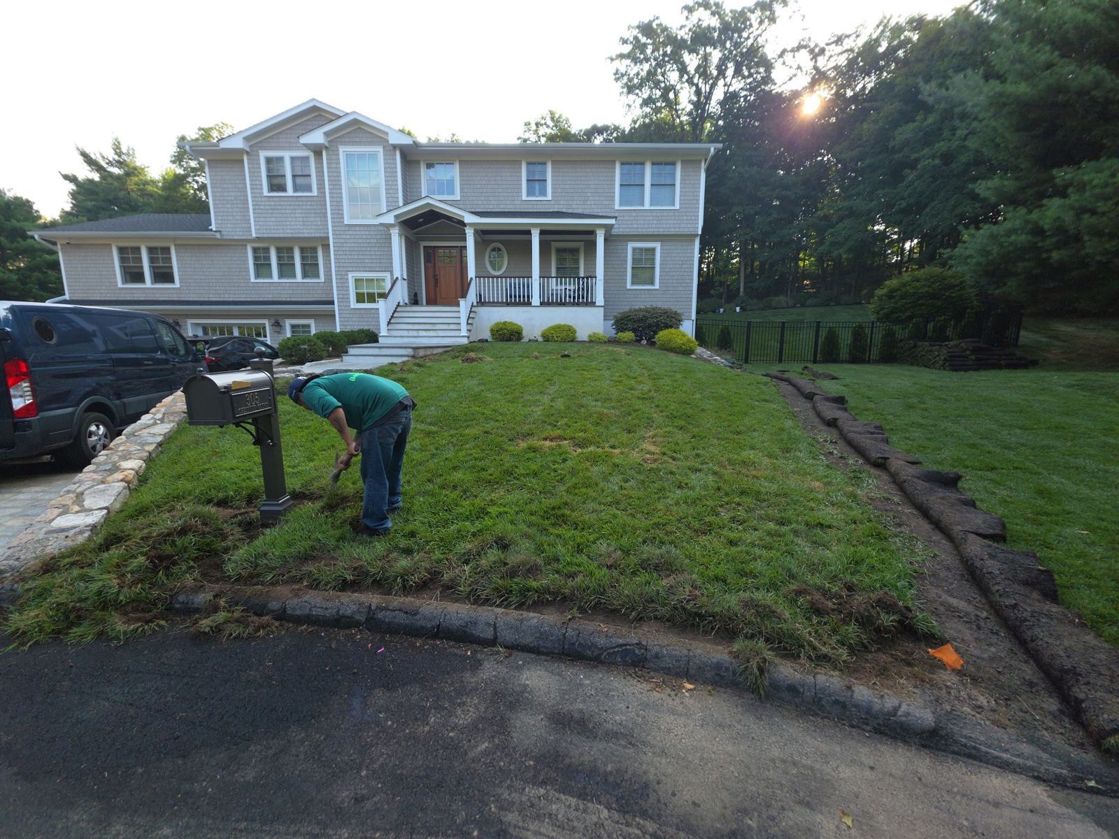 New Construction Lawn in Lakewood: on the job (8 of 15)